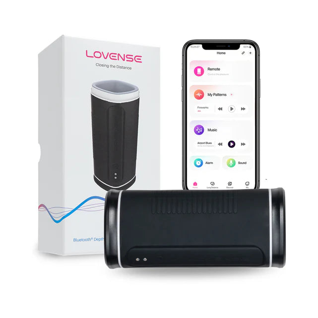 Click to expand Lovense Calor Bluetooth Depth-Controlled Vibrating and Heating Masturbator