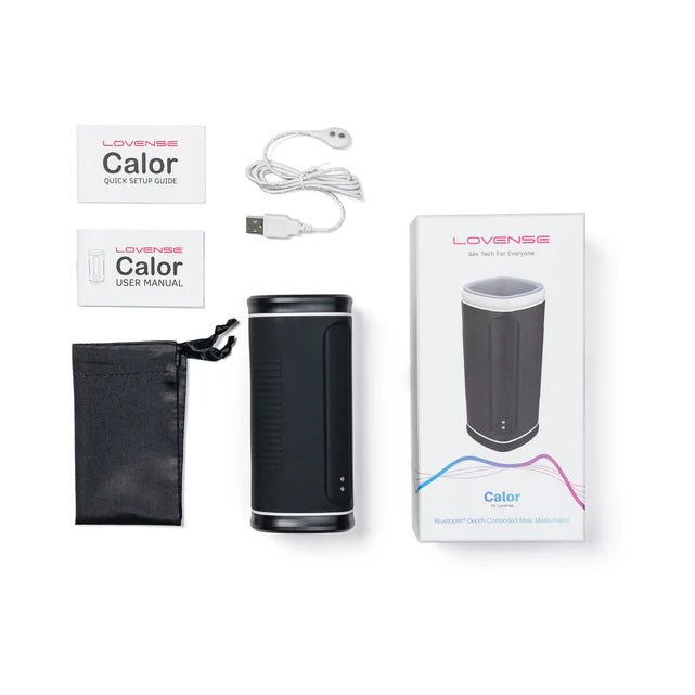 Click to expand Lovense Calor Bluetooth Depth-Controlled Vibrating and Heating Masturbator