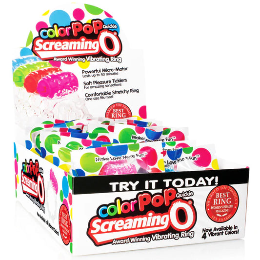 Screaming O Color Pop Quickie Assorted Colors (Display of 24)