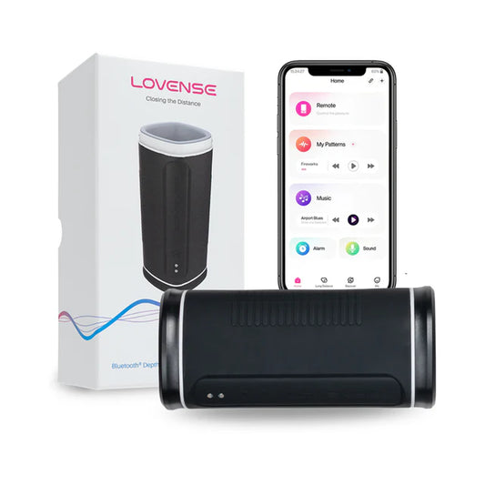 Click to expand Lovense Calor Bluetooth Depth-Controlled Vibrating and Heating Masturbator
